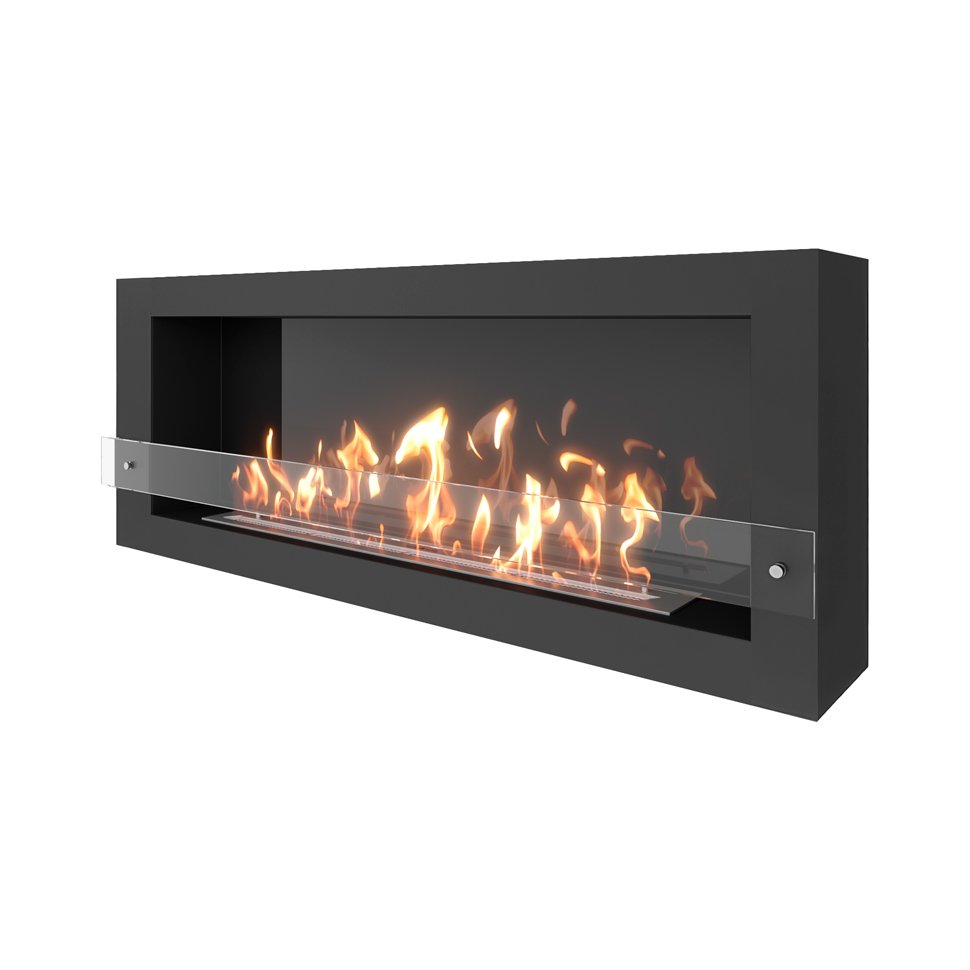 Биокамин SteelHeat WALL ONE 1400 черный